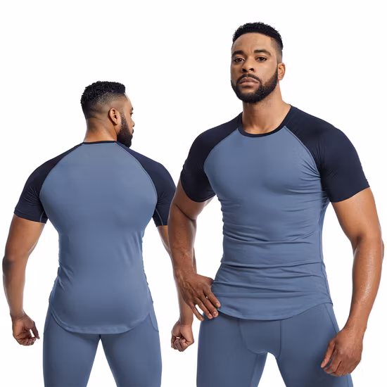 Мужской фитнес-тренажерный зал Топы для бега Quick Dry Sport Tennis T