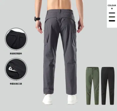 Пользовательские карманы для бега, пустые трековые мотоциклетные мужские брюки, спортивные брюки на заказ для мужчин