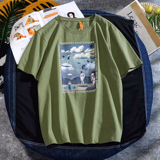 Оптовая продажа, простая футболка на заказ, разноцветная дышащая летняя хлопковая футболка для мужчин и женщин, футболки с принтом больших размеров